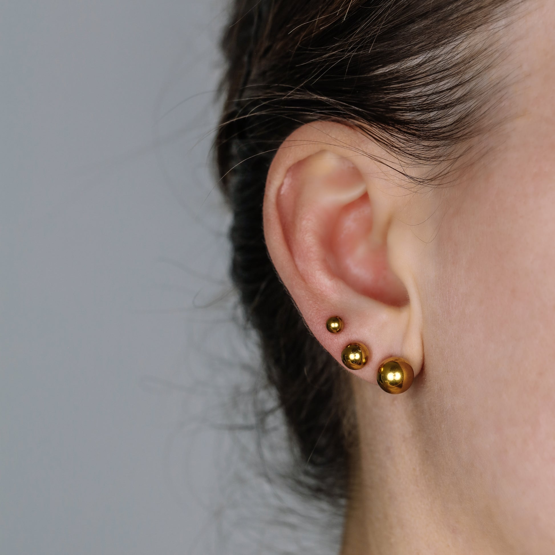 Ball Stud Earrings • Tiny Gold Studs • 4mm 6mm 8mm Gold Ball Studs • Small Stud Earrings • Round Stud Daily wear Studs • BYSDMJEWELS