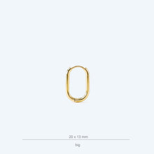 Load image into Gallery viewer, Link Earrings • Cable Link Earrings • Oval Hoop Earrings • Stainless Steel • Minimalist Gold Earrings • Perfect Gift for Her • BYSDMJEWELS
