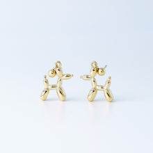 Load image into Gallery viewer, Balloon Dog Studs • Pet Animal Jewelry • Poodle Earrings • Quirky Poodle Dog Earrings Gold, Silver • BYSDMJEWELS
