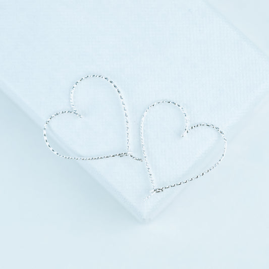 Open Heart Hoop Earrings • Thin Delicate Heart Earrings • Heart Shaped Earrings • Love Hoop Earrings • BYSDMJEWELS