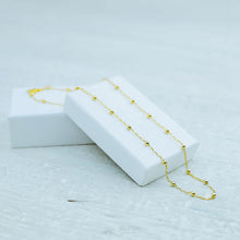 Load image into Gallery viewer, Sterling Choker Necklace • Dainty Satellite Necklace Chain • Silver Choker • Layering Necklace • Gift for Her • Tiny Satellite Chain
