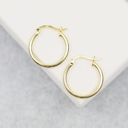 Simple Round Hoop Earrings, Huggies, Gold, Silver BYSDMJEWELS