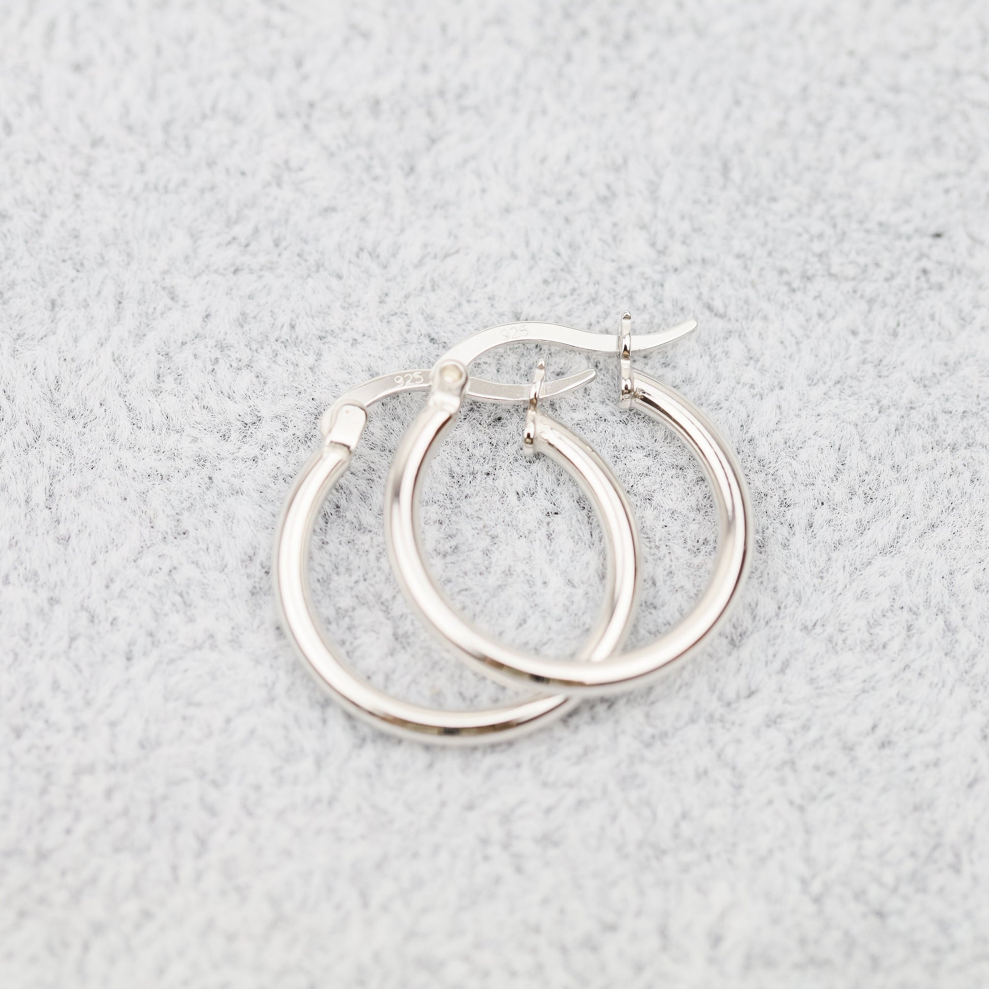 Simple Round Hoop Earrings, Huggies, Gold, Silver BYSDMJEWELS