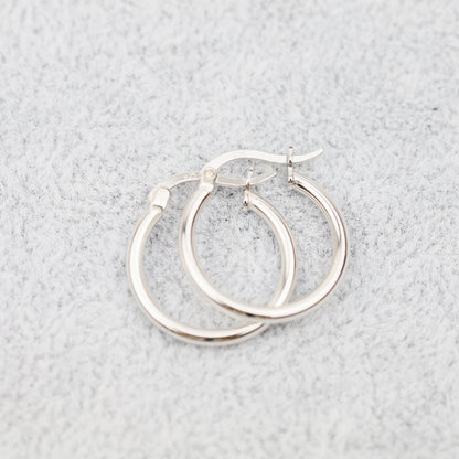 Simple Round Hoop Earrings, Huggies, Gold, Silver BYSDMJEWELS