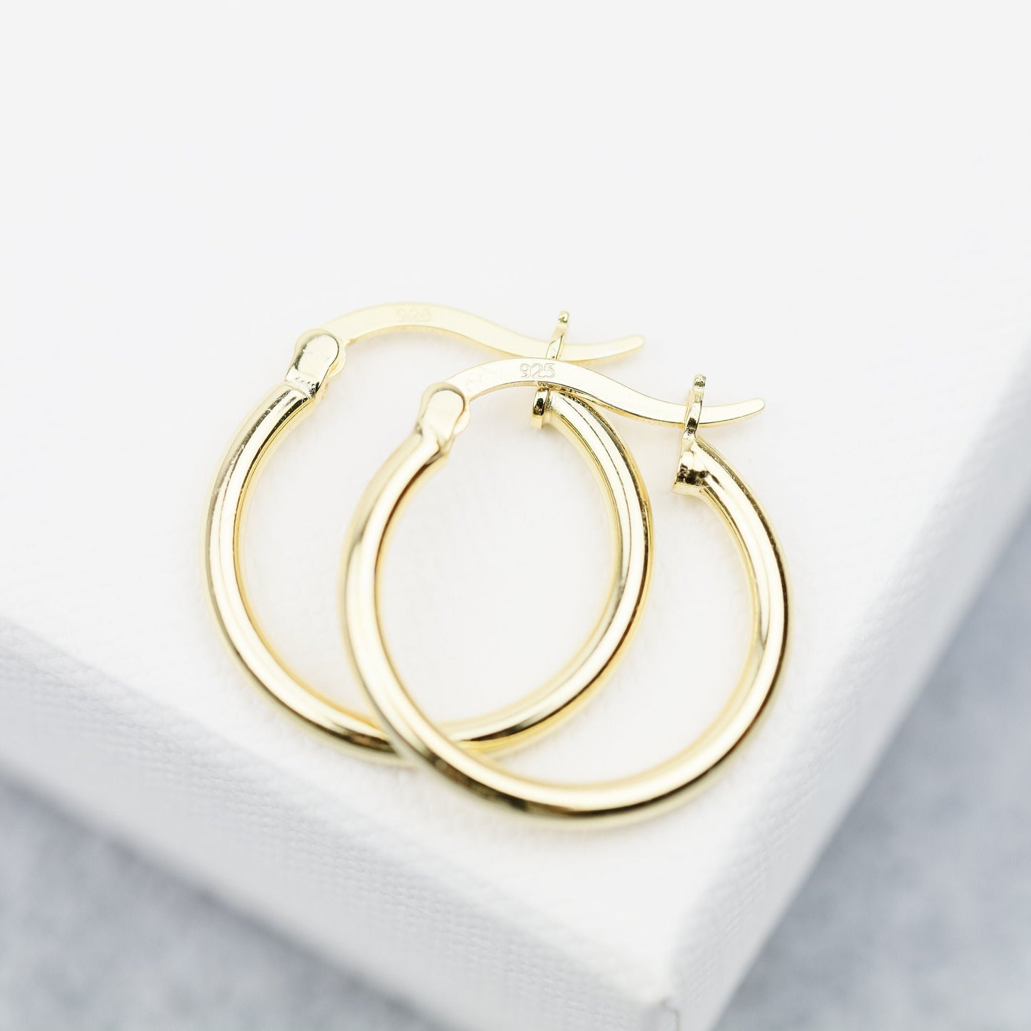 Simple Round Hoop Earrings, Huggies, Gold, Silver BYSDMJEWELS