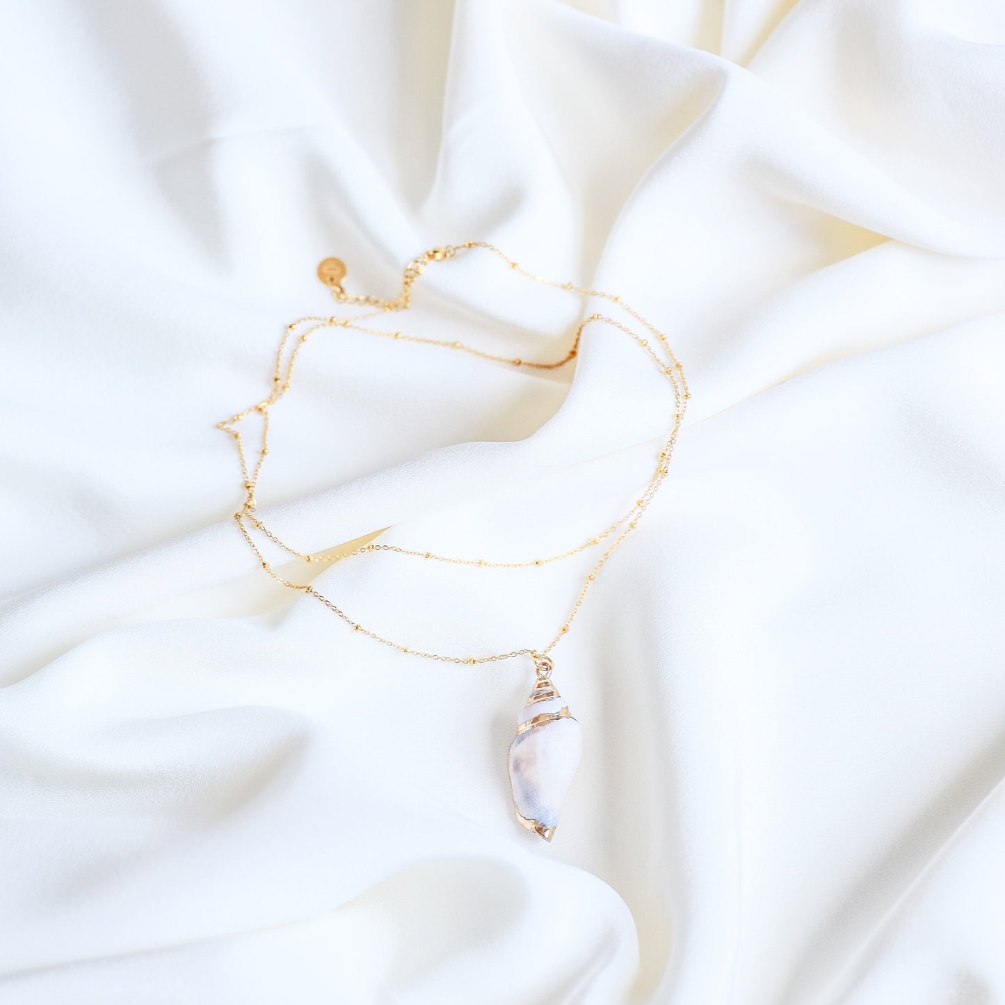 Real Conch Shell Necklace • Gold Natural Shell Necklace • Dainty Gold Necklace • Ocean Jewelry • Seashell Jewelry • Sea Shell Necklace